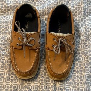Sperry Kids Tan Boat Shoes